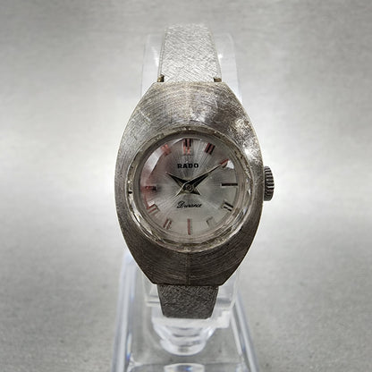 Rado Durance Watch Women 19mm Silver Dial Silver Tone Manal Wind PARTS0