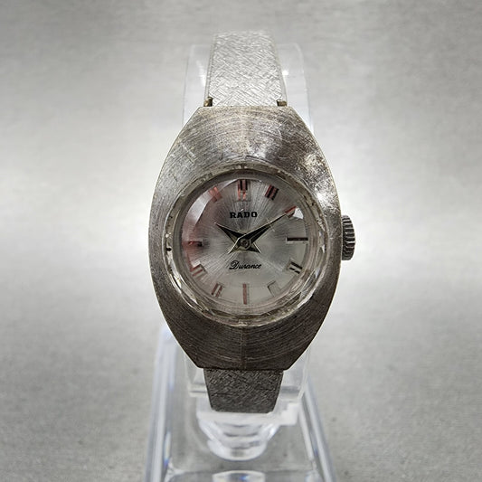 Rado Durance Watch Women 19mm Silver Dial Silver Tone Manal Wind PARTS0
