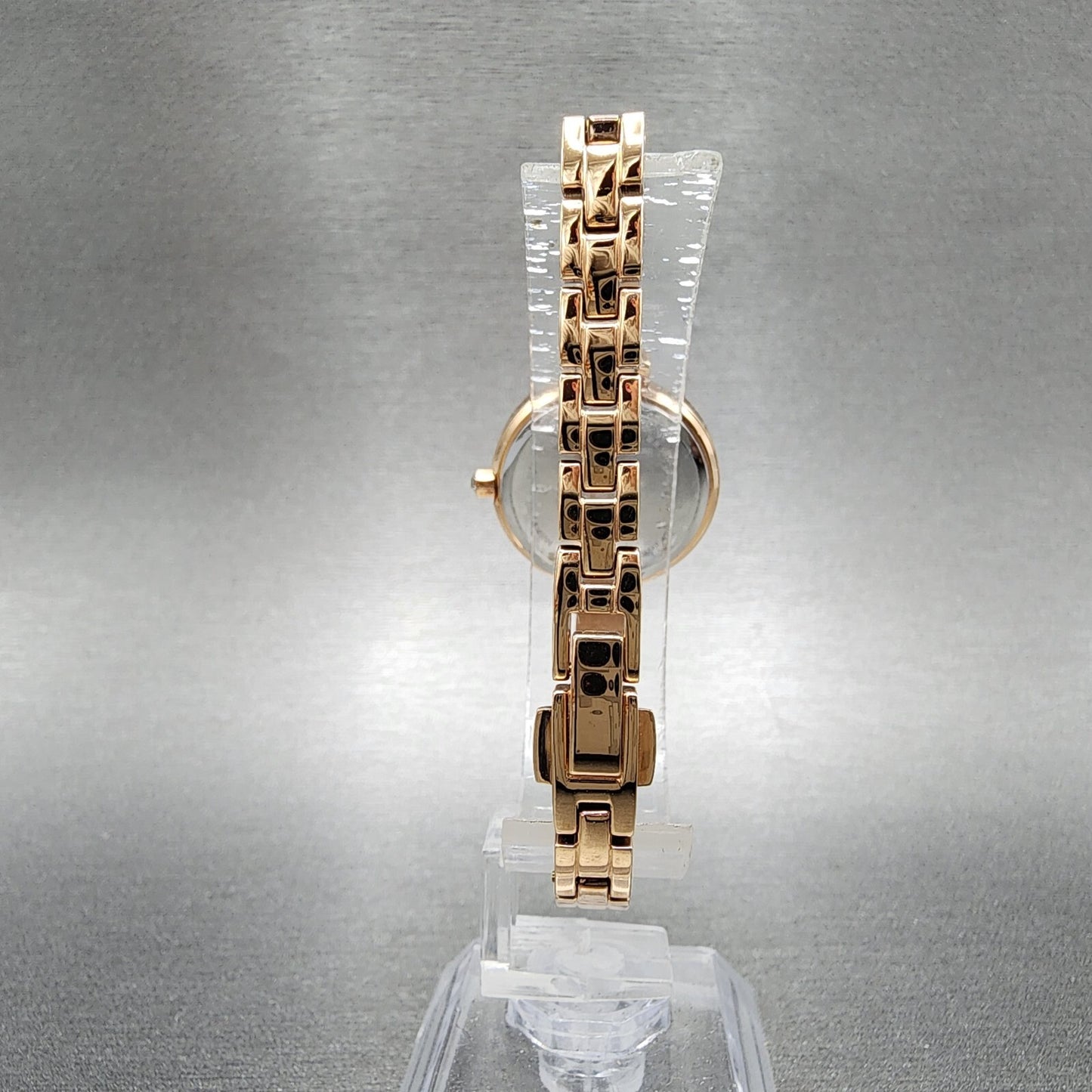 Citizen EcoDrive Silhouette Crystal Watch Women 25mm MOP Dial Rose Gold Tone7