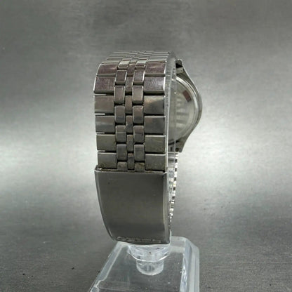 Seiko Type II Watch Men 37mm White Dial Silver Tone Daydate 7546-7010 New Batt7