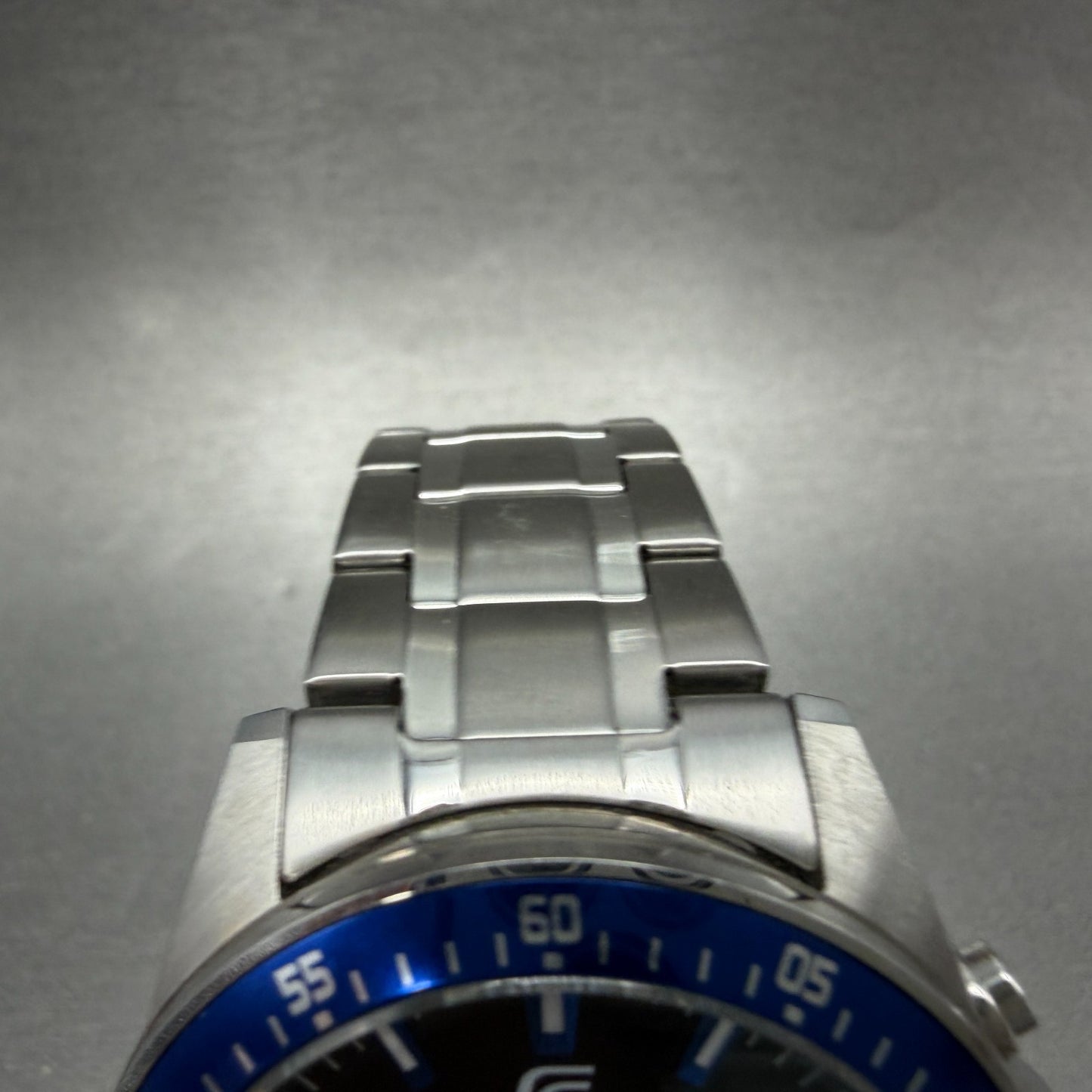 Casio Edifice Chronograph Watch Men 42mm Black Dial Steel Date EFV-540 New Batt4