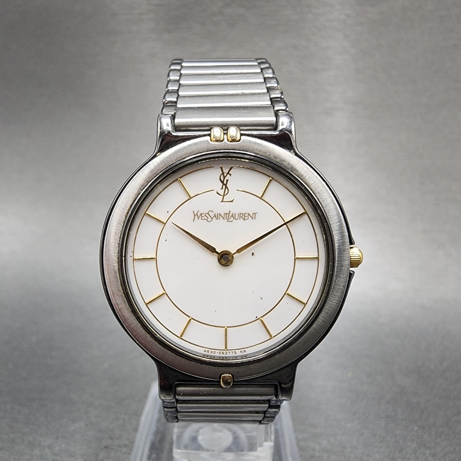Yves Saint Laurent Watch Women 30mm White Dial Silver Round 4620E62275 PARTS2