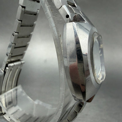 Technos Watch Women 23mm Blue Dial Steel Round Manual Wind Runs Vintage3