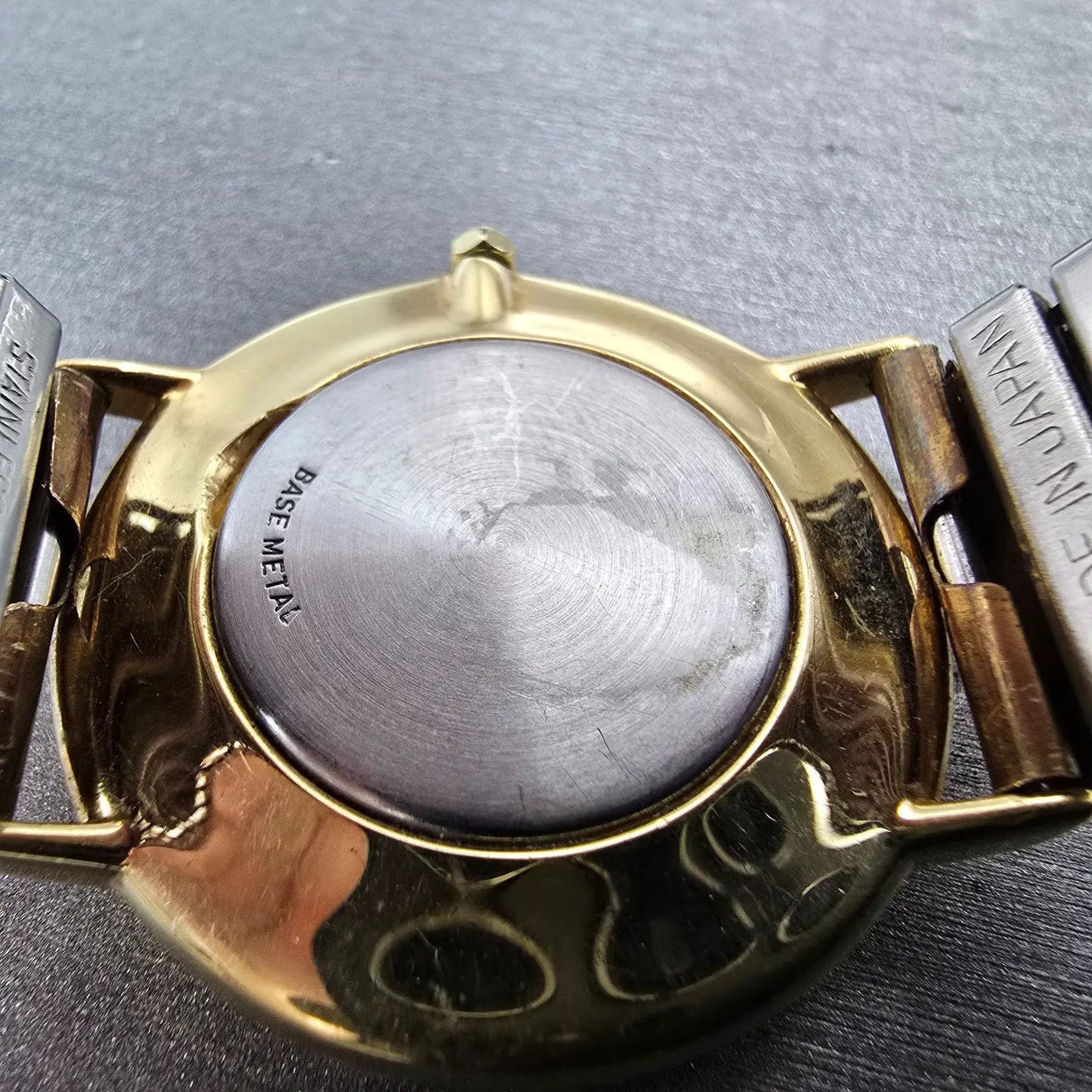 Wittnauer Watch Men 33mm White Dial Gold Tone Round New Battery Vintage10