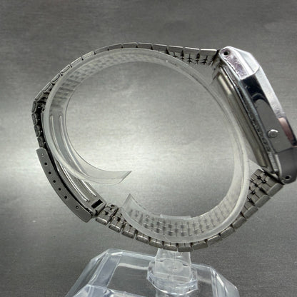 Casio Analog Digital Watch Men 31mm Silver Dial Silver Tone AQ-321 PARTS ABC VTG9