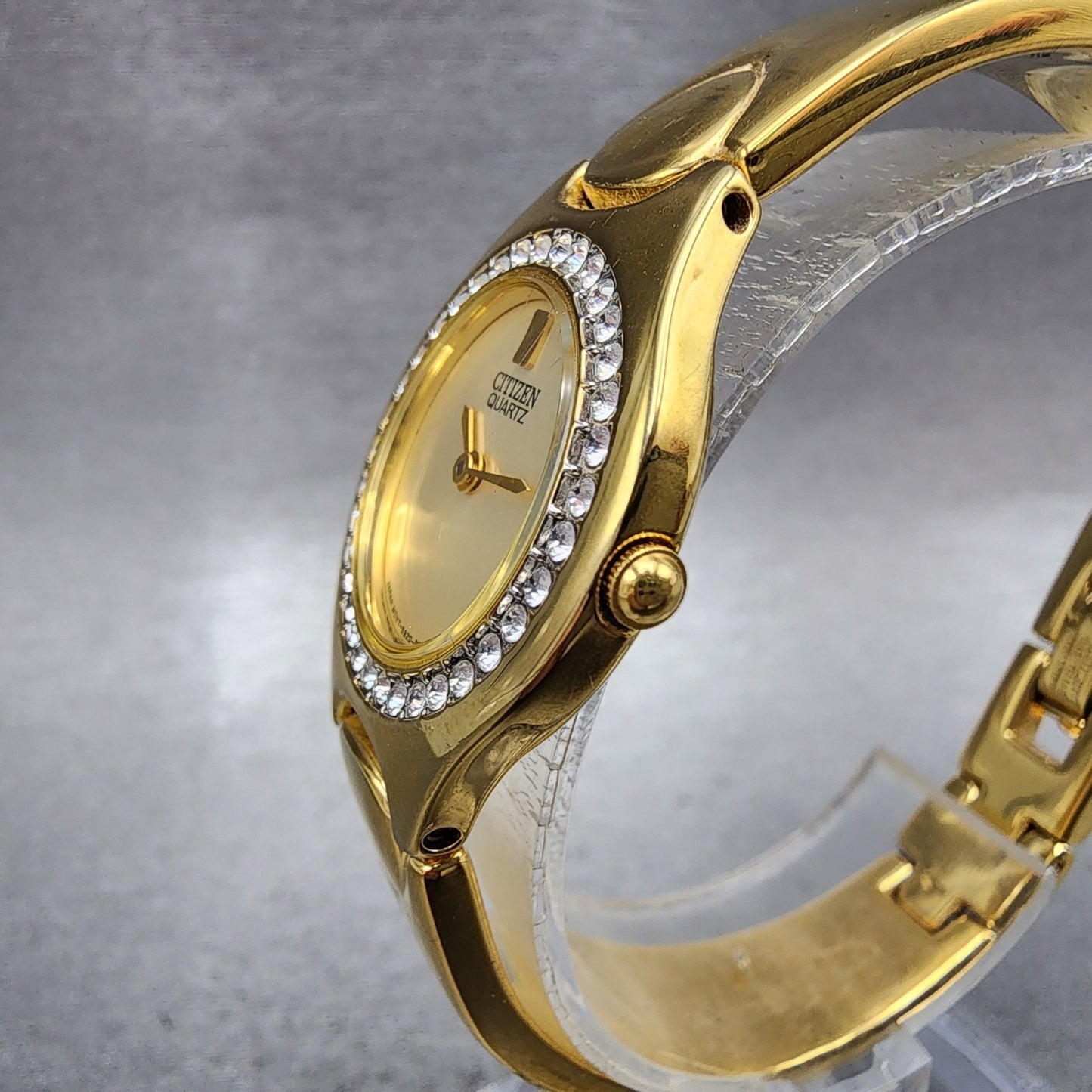 Citizen Watch Women 25mm Champagne Dial Gold Tone 5920S92324 New Battery2