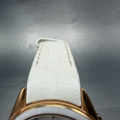 Mercedes-Benz Chronograph Watch Women 39mm White Dial Rose Gold Tone Date NewBat4