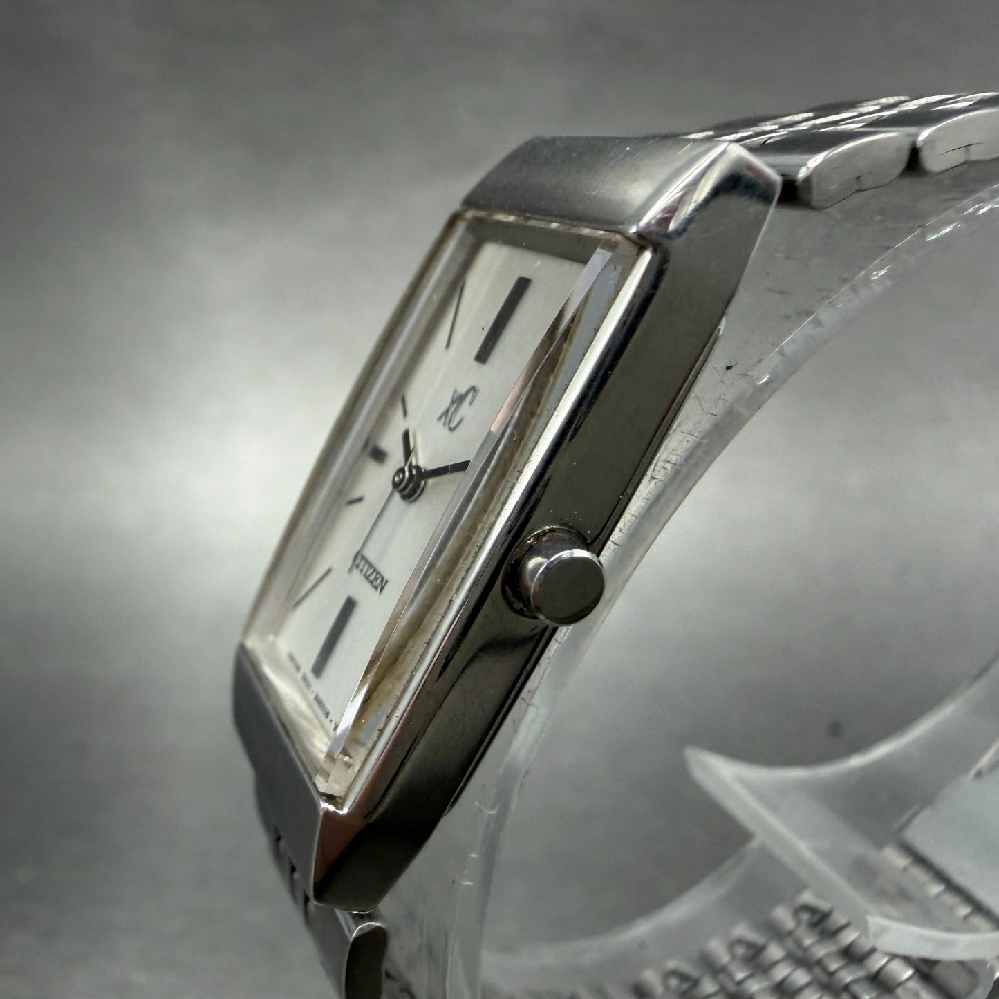 Citizen XC Tank Watch Women 15mm Silver Dial Silver Tone 5431-H23214 New Battery2