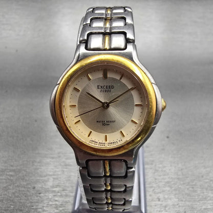 Citizen Exceed Euros Watch Women 24mm Champagne Dial Two Tone 2930-296206 NewBat0