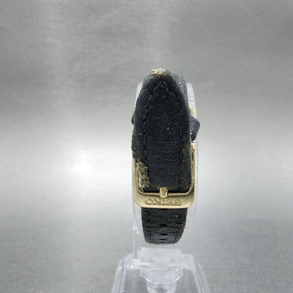 Seiko Tank Watch Women 18mm White Dial Gold Tone Rectangle 1N015G40 New Battery7