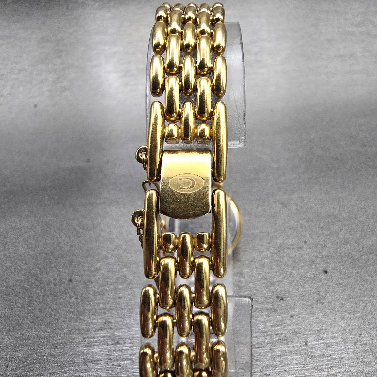 Seiko Creo Watch Women 22mm Champagne Dial Gold Tone Round 2P21-0250 New Battery7