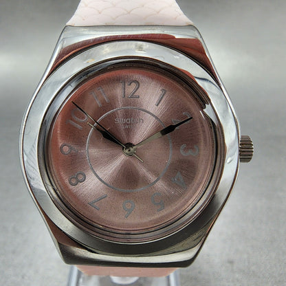 Swatch Irony COCO HO Watch Women 33mm Pink Dial Steel Round YLZ101 New Battery1