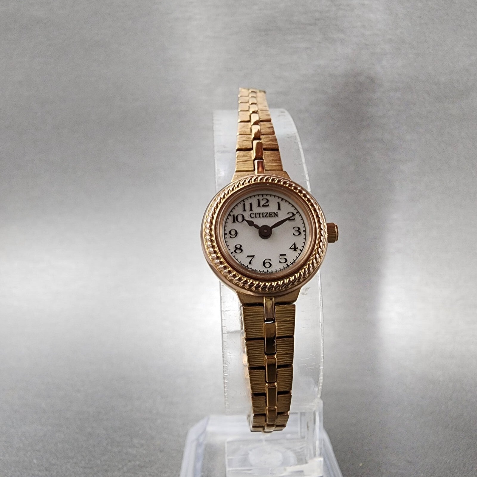 Citizen EcoDrive Watch Women 18mm White Dial Rose Gold Round G620S092931 Runs5