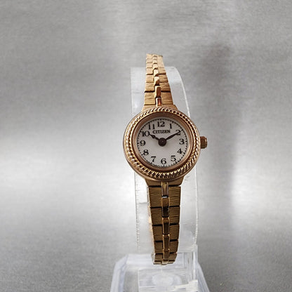 Citizen EcoDrive Watch Women 18mm White Dial Rose Gold Round G620S092931 Runs5