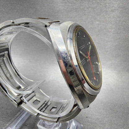 Citizen Crystal Seven Custom Automatic Watch Men 37mm Black Dial Steel Runs4