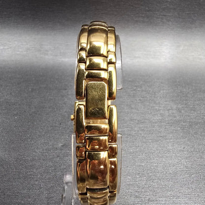 Citizen Elegance Watch Women 15mm Black Dial Gold Hideaway VTG New Battery8
