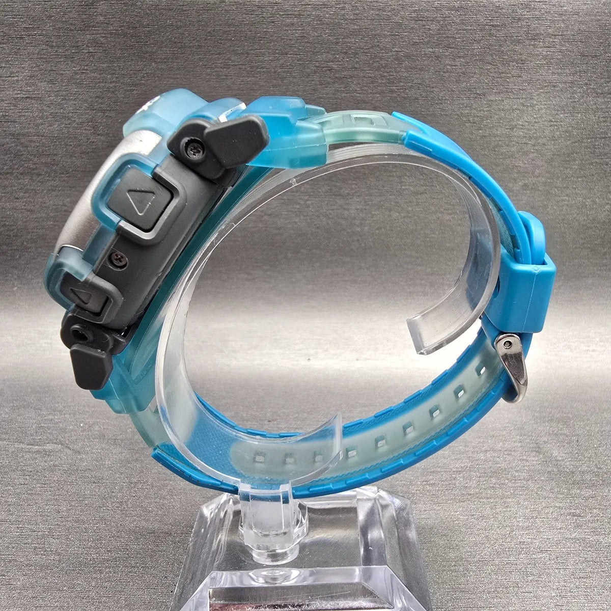 Casio G-Shock DW-003 Watch Men 45mm Gray Dial Blue Chrono Alarm New Battery6
