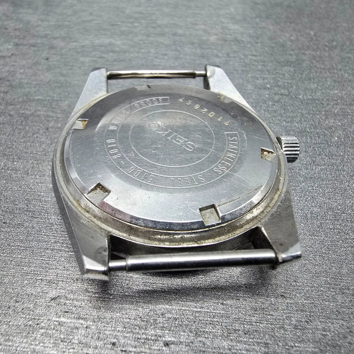 Seiko Seikomatic-P Watch men 37mm White Dial Steel Daydate 5106-8010 JDM PARTS8