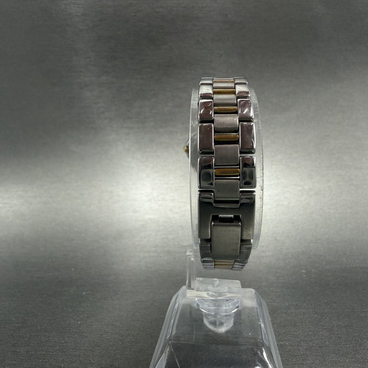 Seiko Lucent Watch Women 23mm Cream Dial Two Tone Round 4N21-0760 New Battery7
