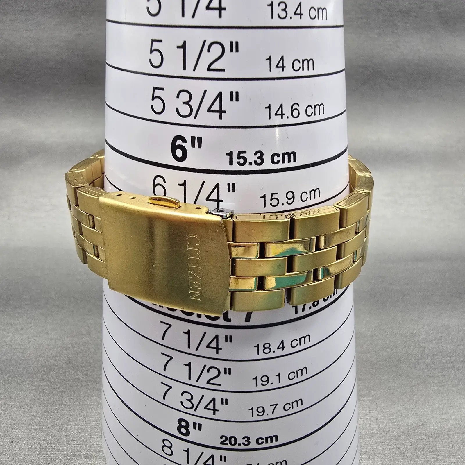 Citizen Watch Men 41mm Gold Dial Gold Tone Daydate Round 1502-S097835 New Batt9