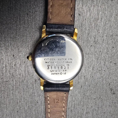 Citizen Watch Women 24mm Gold Dial Gold Tone Round 4631-E64294 New Battery VTG10