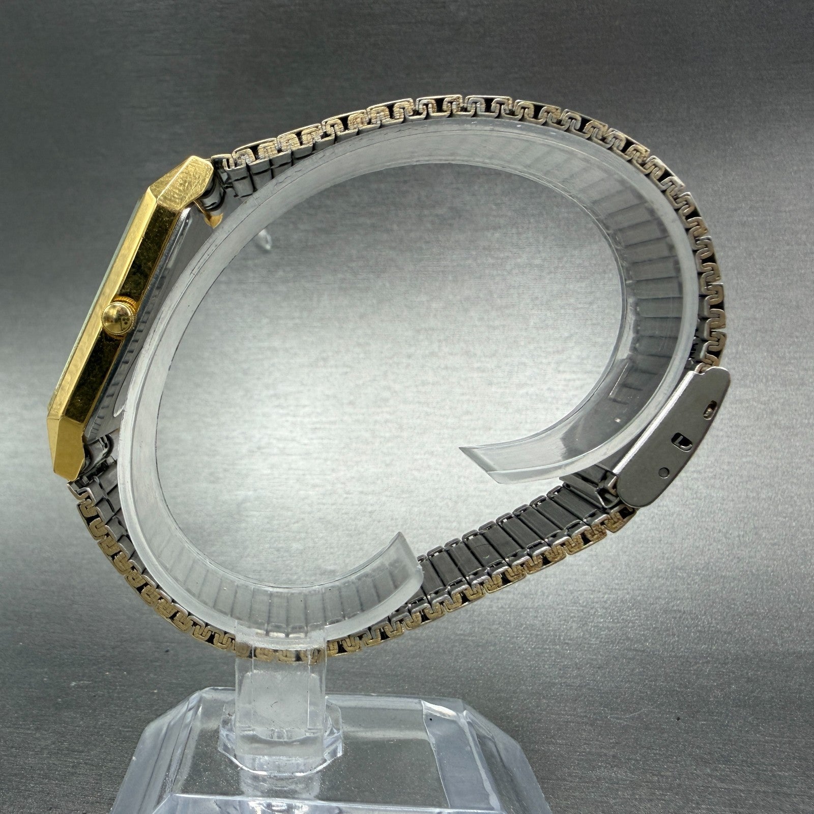 Citizen CQ Tank Watch Unisex 25mm Black Dial Gold Rectangle 6031-S06291 PARTS7