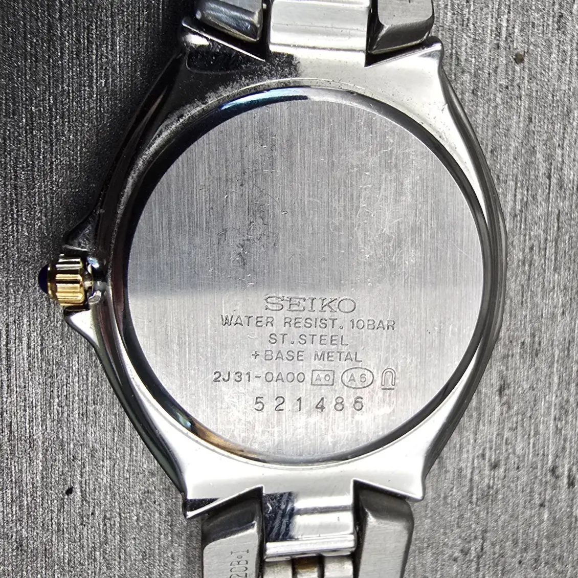 Seiko Exceline Watch Women 26mm White Dial Two Tone Round 2J31-0A00 New Battery10