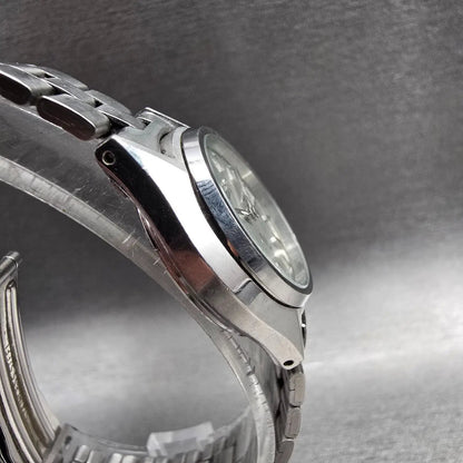 Seiko Watch Women 24mm Silver Dial Silver Tone Daydate Round 2626-0100 New Batt3