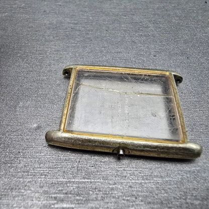 Seiko 6020-5059 Watch Case Gold Tone Rectangle 25mm Vintage5