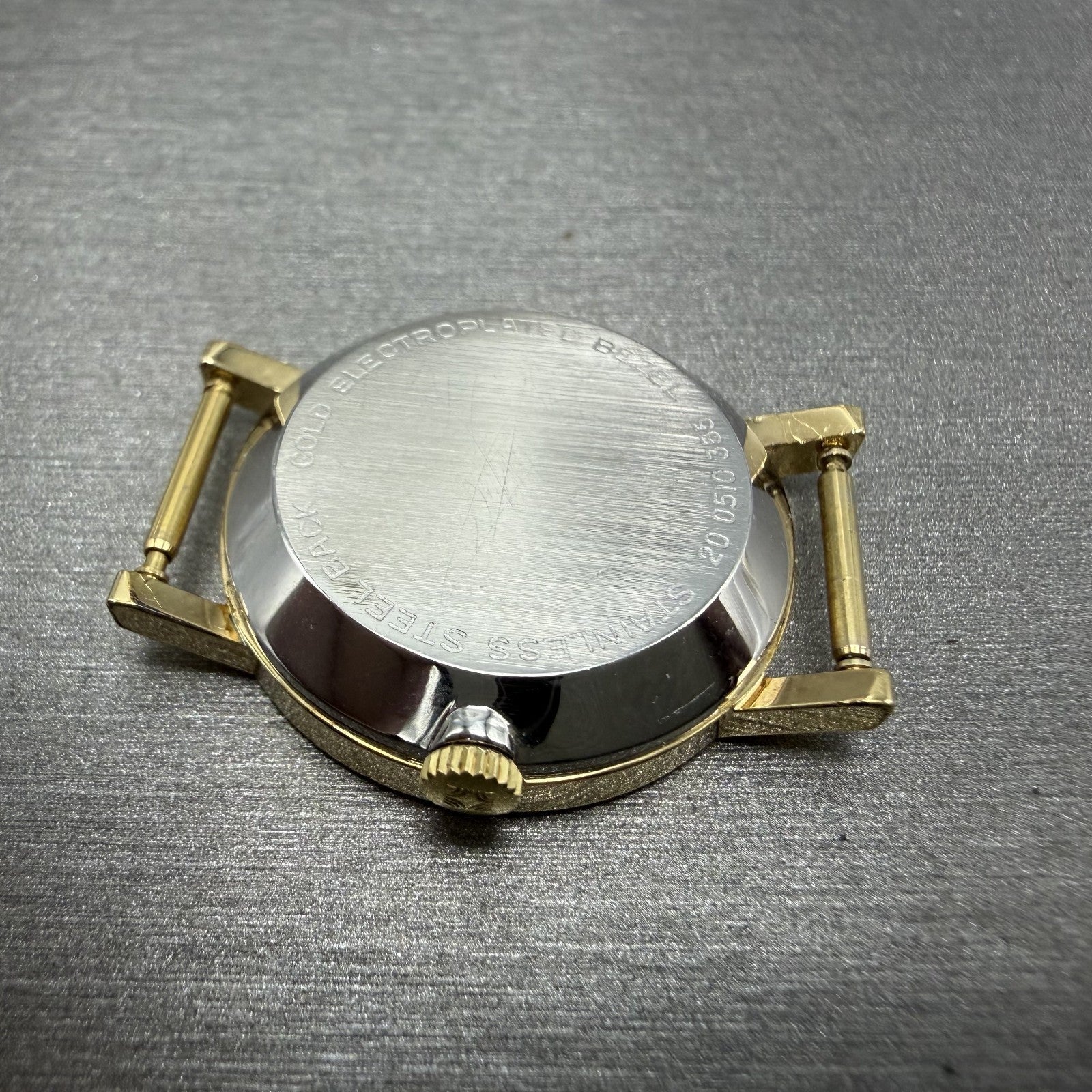 Zenith Movado Museum Watch Women 25mm White Dial Gold Plated Manual Wind PARTS10