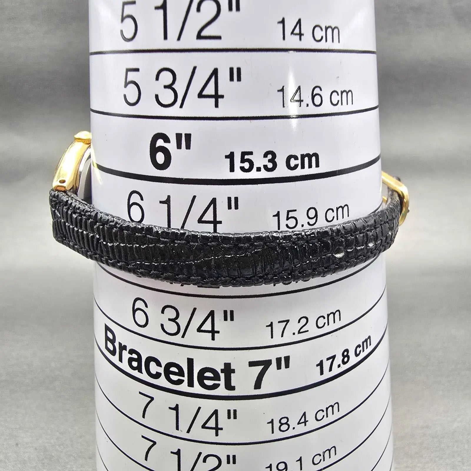 Citizen CQ Watch Women 18mm Black Dial Gold Tone Oval 3220-320025 New Battery9