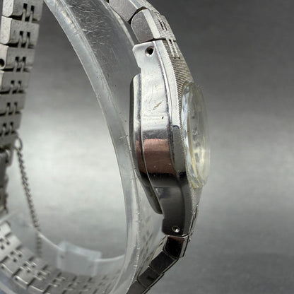 Seiko Watch Women 18mm Silver Dial Silver Tone Manual Round 11-0639 Runs JG83