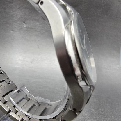 Citizen Eco-Drive Watch Men 41mm Black Dial Titanium Date E111-K006368 Runs DFSF3
