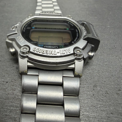 Casio ProTrek PRT-300 Watch Men 47mm Silver Digital Alit-Thermo PARTS5