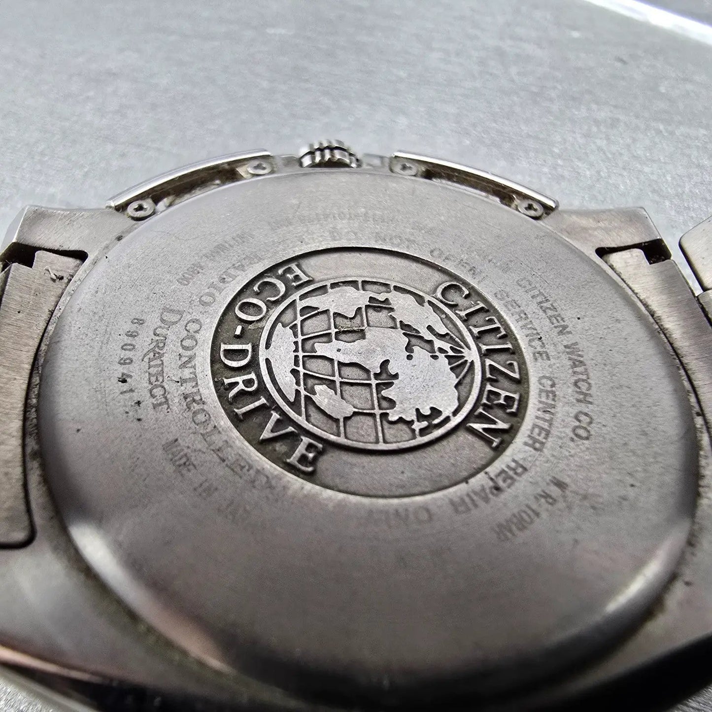 Citizen Eco-Drive Attesa GMT Watch Men 44mm White Dial Titanium Atomic Date READ10