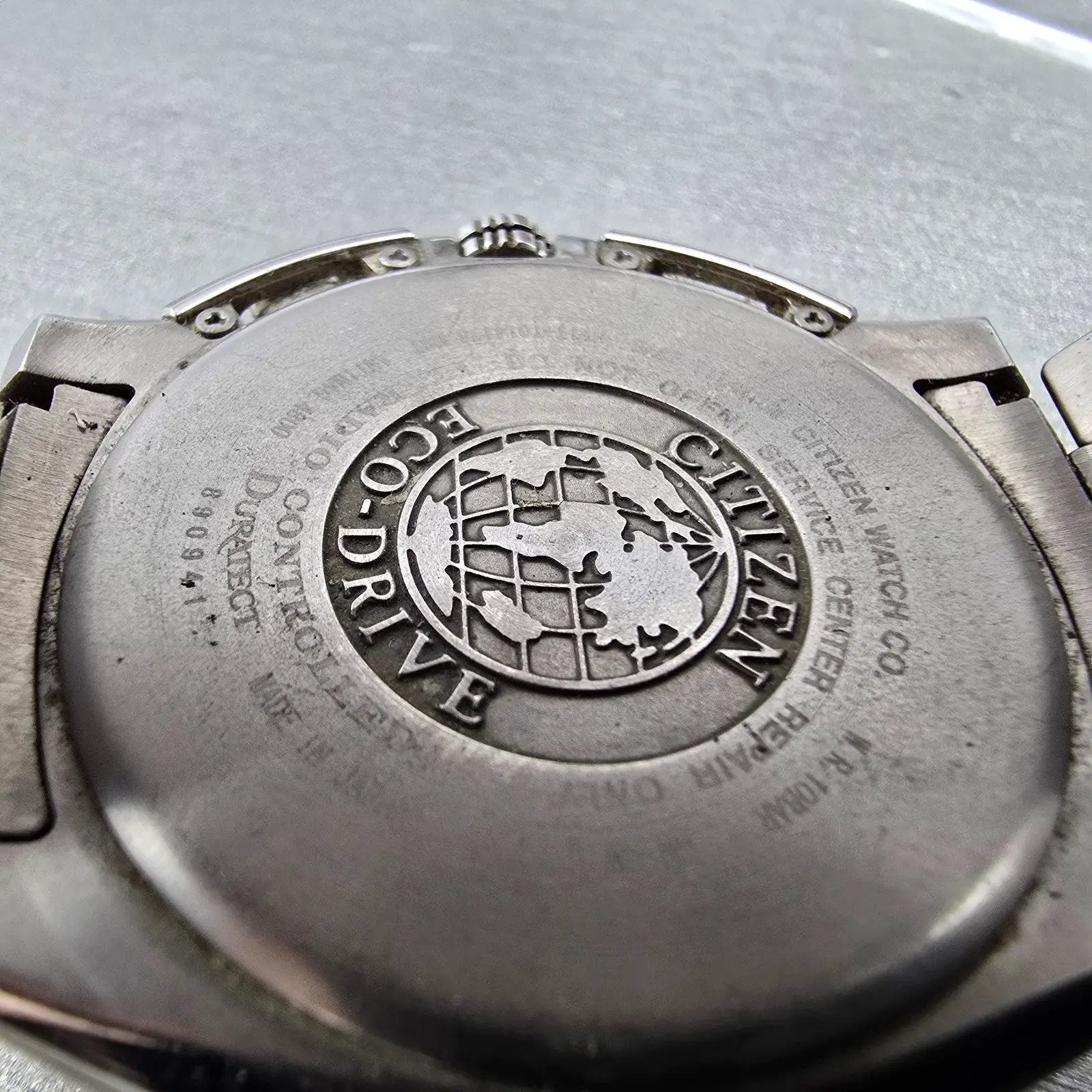 Citizen Eco-Drive Attesa GMT Watch Men 44mm White Dial Titanium Atomic Date READ10