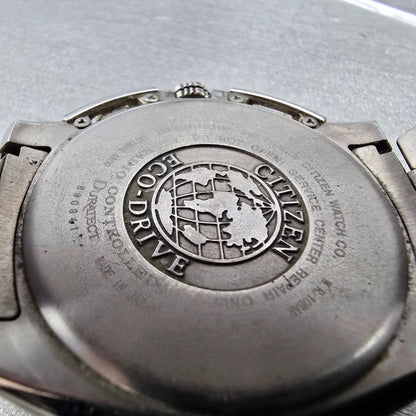 Citizen Eco-Drive Attesa GMT Watch Men 44mm White Dial Titanium Atomic Date READ10