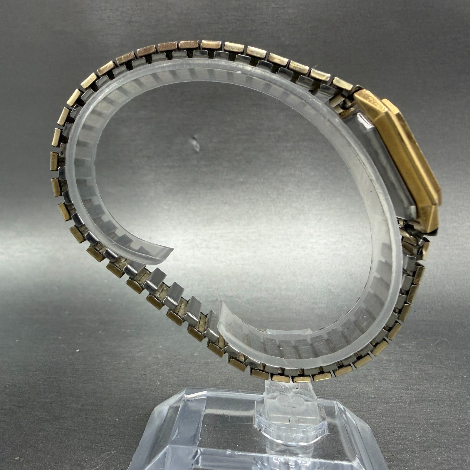 Bulova Accutron Watch Women 27mm White Dial Gol Tone Octagon 6927 VTG PARTS9