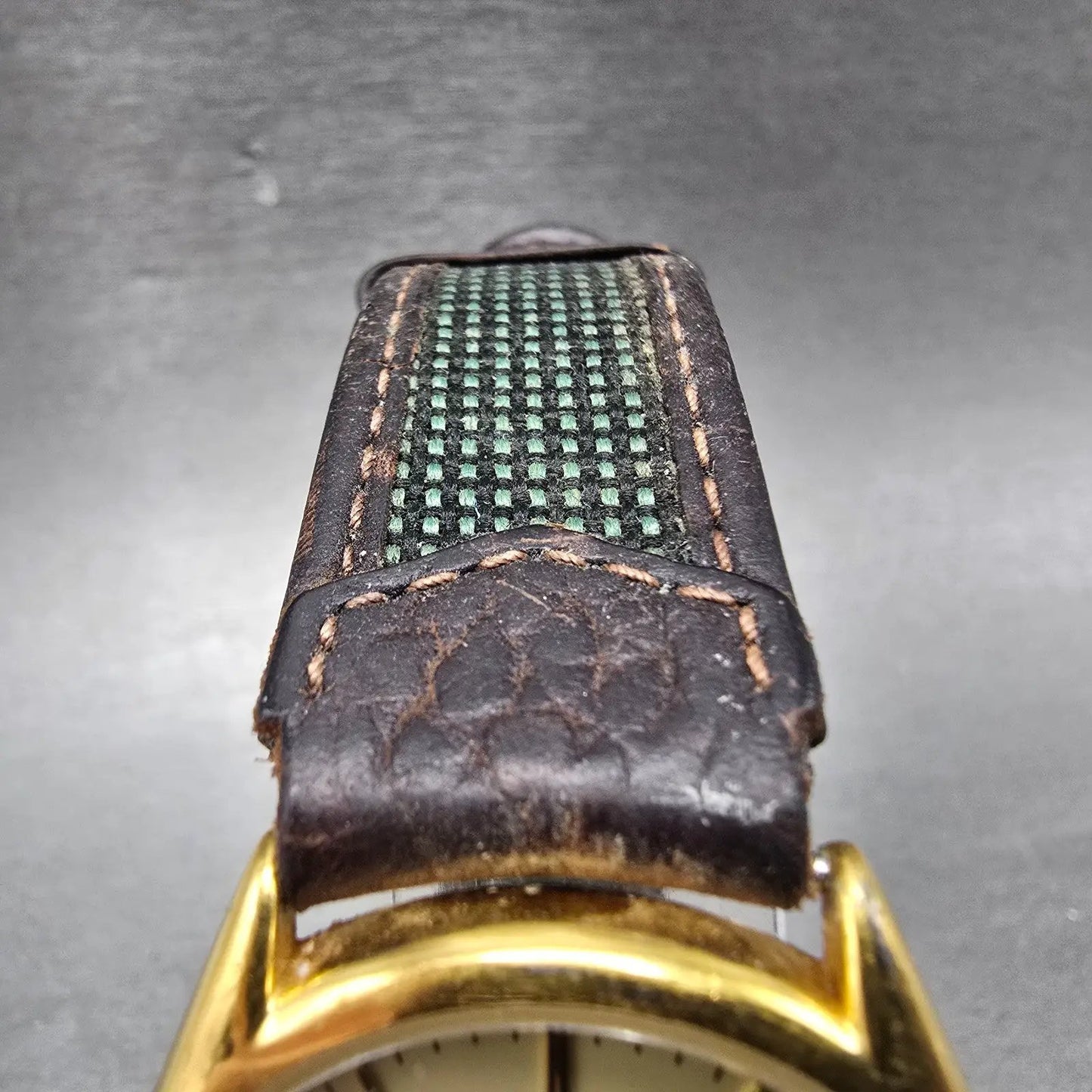 Bulova Watch Men 33mm Champagne Dial Gold Tone Date Round 97B43 New Battery4
