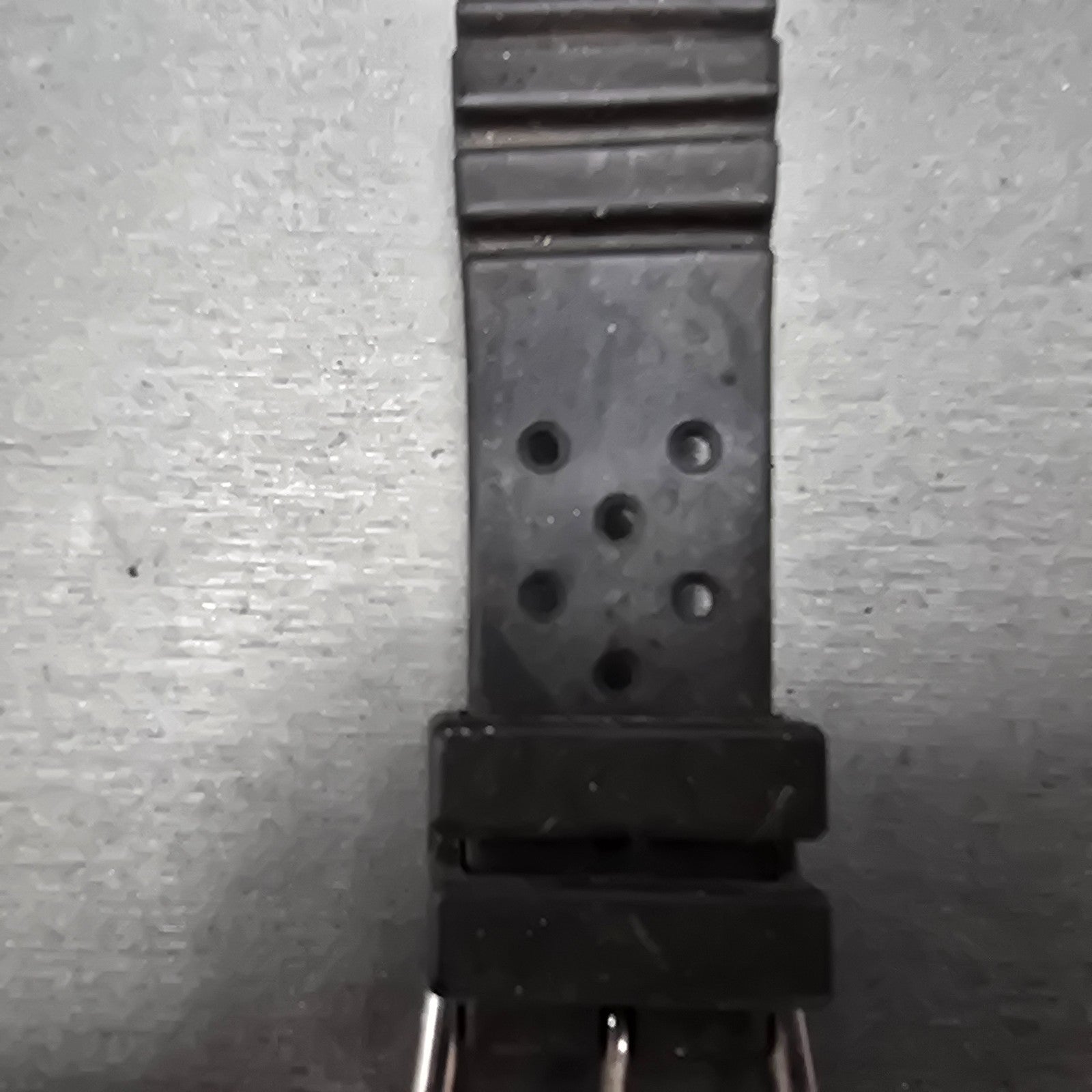 Seiko 22mm Dive Watch Band Black Two Piece Japan Made Vintage2
