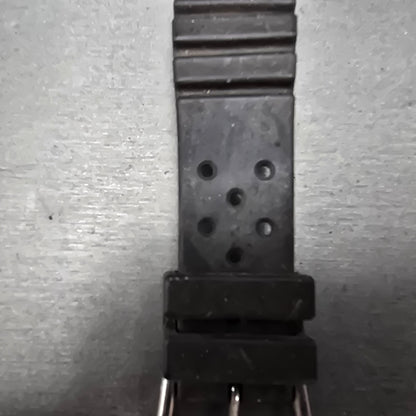 Seiko 22mm Dive Watch Band Black Two Piece Japan Made Vintage2