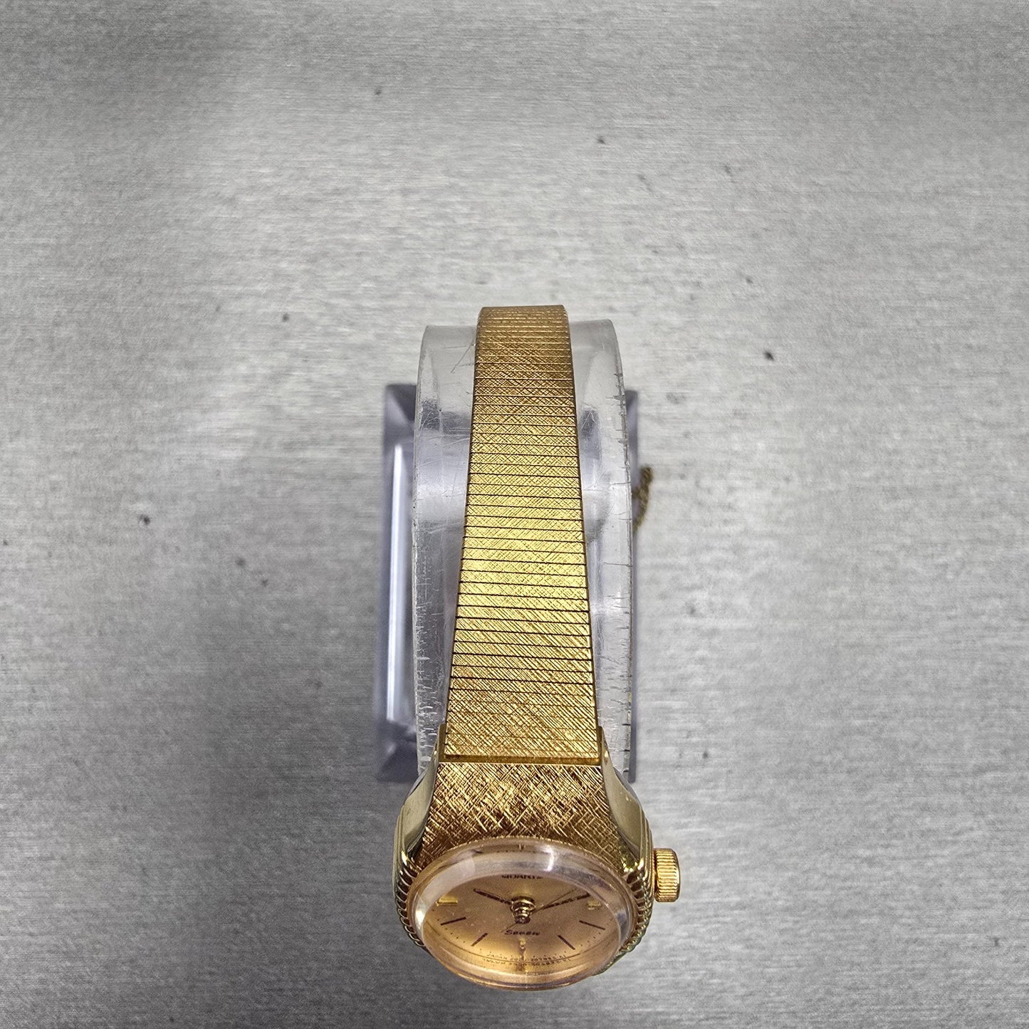 Citizen Watch Women 18mm Champagne Dial Gold Tone Oval 2030-205308 New Battery4