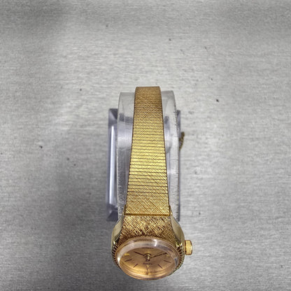 Citizen Watch Women 18mm Champagne Dial Gold Tone Oval 2030-205308 New Battery4