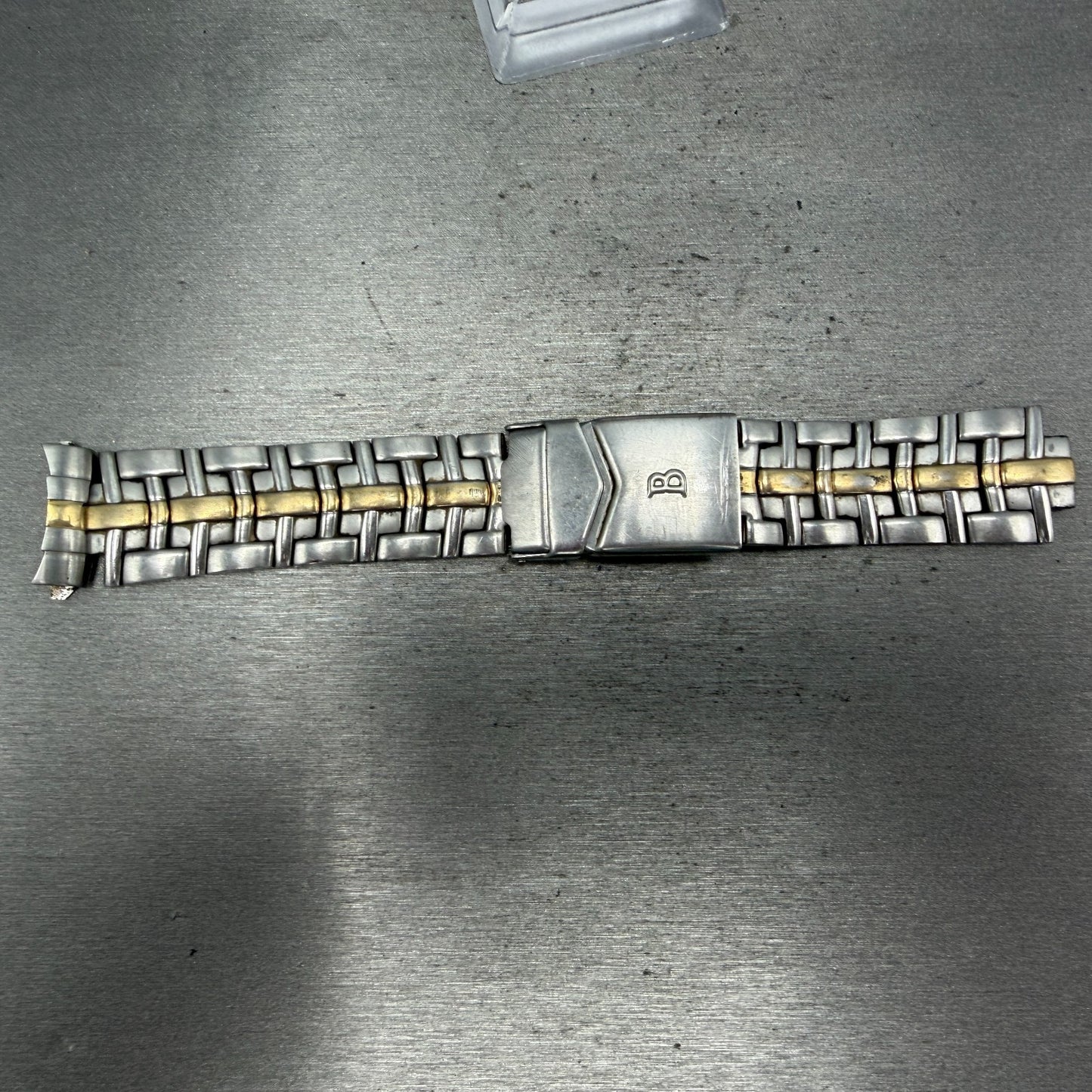 Bulova Millennia Watch Bracelet Two Tone 20mm Stainless Steel 98A48 Vintage0
