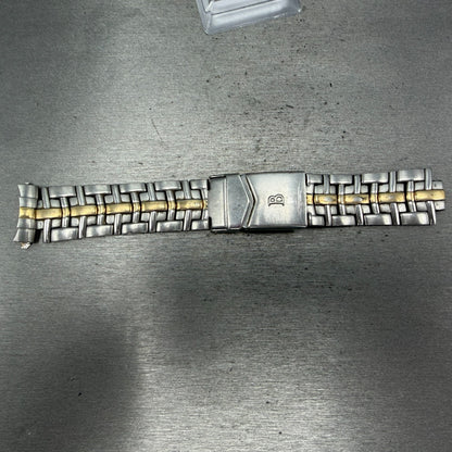 Bulova Millennia Watch Bracelet Two Tone 20mm Stainless Steel 98A48 Vintage0