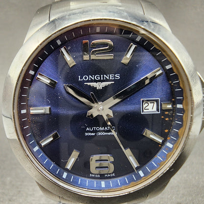 Longines Conquest Automatic Watch Men 39mm Blue Dial Steel L3.77.6.4.99.6 PARTS2