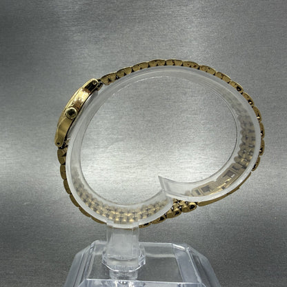 Seiko Watch Women 19mm White Dial Gold Tone Round V4010518 New Battery6