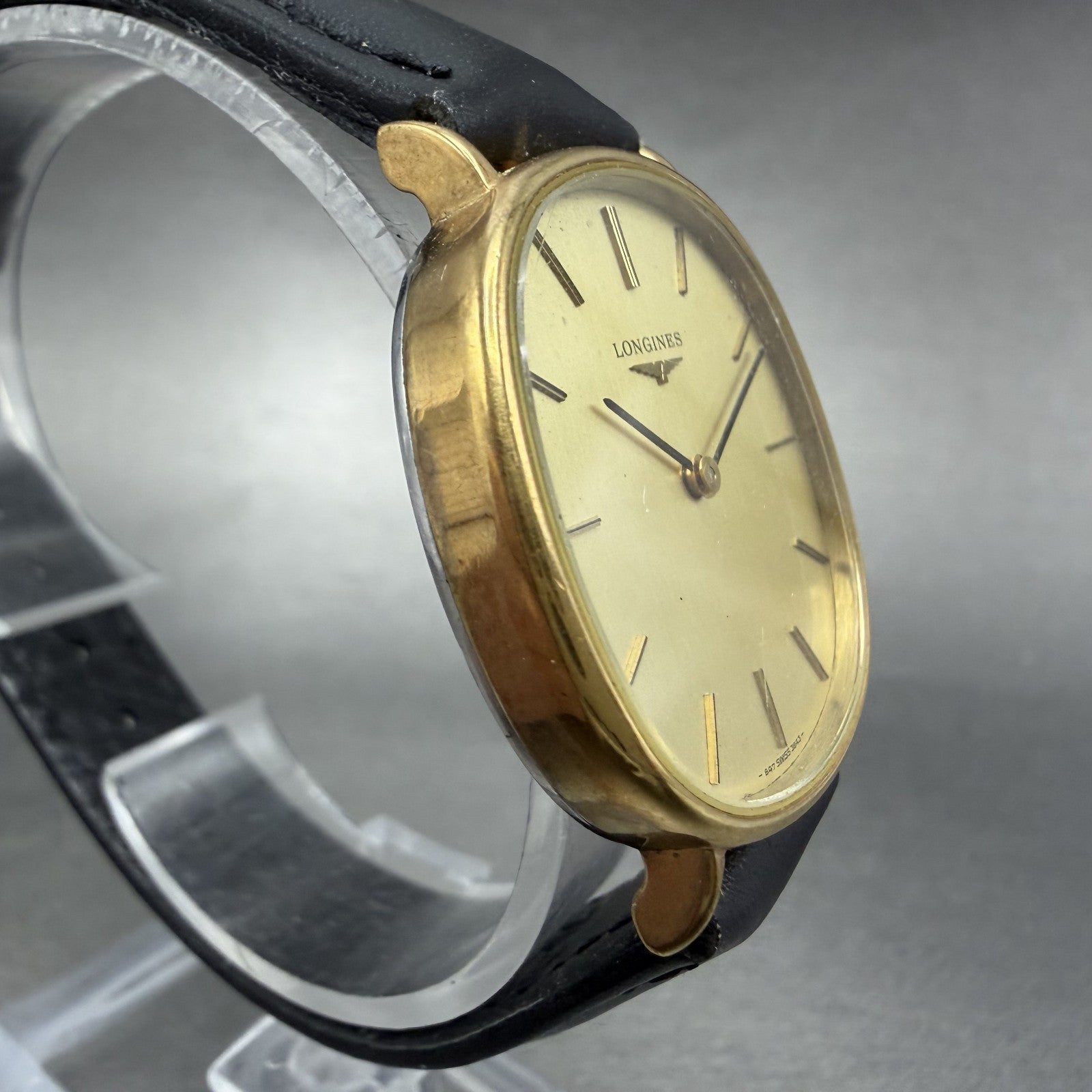 Longines Watch Men 32mm Gold Dial Gold Plated Manual Wind Runs 3643 847 Runs VTG3