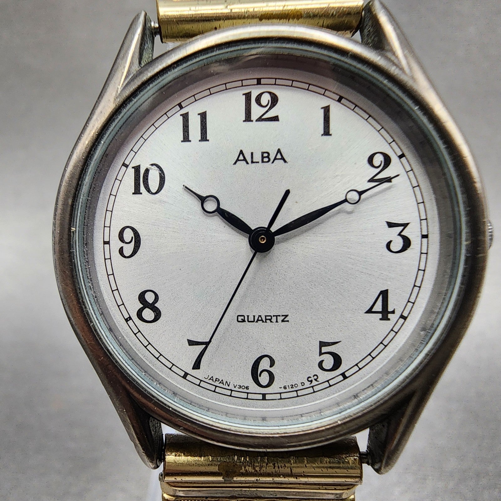 Seiko ALBA Watch Women 31mm Silver Dial Gray Tone Round V3066120 New Battery1