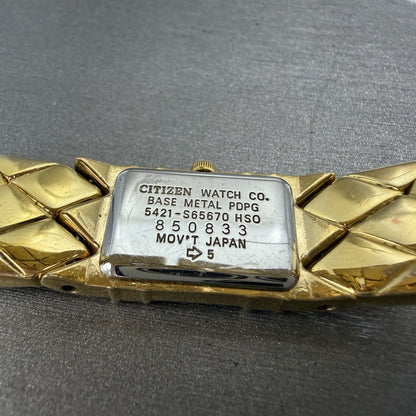 Citizen Elegance Watch Women 14mm MOP Dial Gold Tone 5421-S65670 New Battery BC9